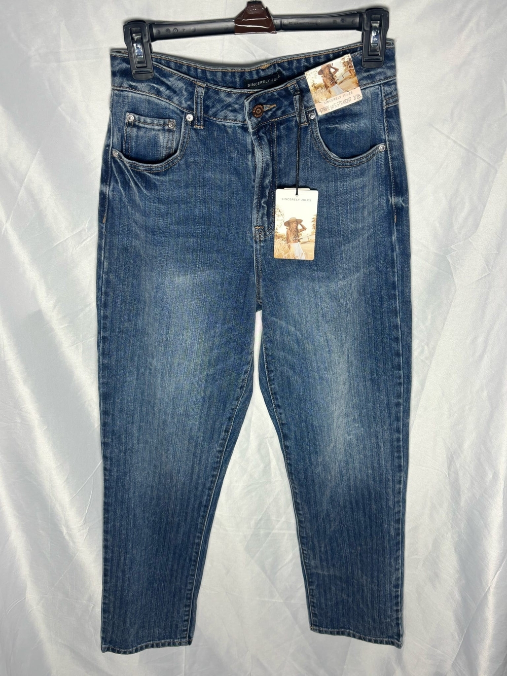 Sincerely Jules Women's Straight Leg Jeans - Blue